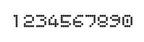 5×6数字点阵字体 ddN56AA0169