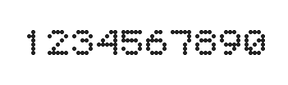 5×6数字点阵字体 ddN56AA0184