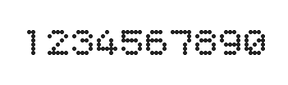 5×6数字点阵字体 ddN56AA0195