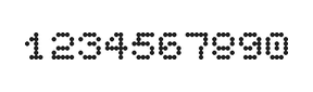 5×6数字点阵字体 ddN56AA0196