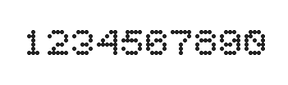 5×6数字点阵字体 ddN56AA0204