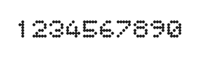 5×6数字点阵字体 ddN56AA0211