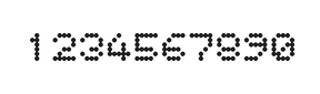 5×6数字点阵字体 ddN56AA0215
