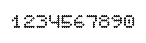 5×6数字点阵字体 ddN56AA0223