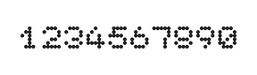 5×6数字点阵字体 ddN56AA0230