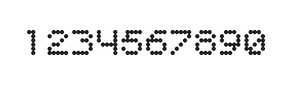 5×6数字点阵字体 ddN56AA0238