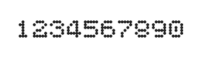 5×6数字点阵字体 ddN56AA0239
