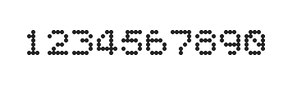 5×6数字点阵字体 ddN56AA0240