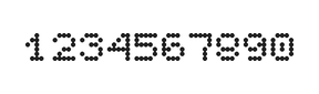 5×6数字点阵字体 ddN56AA0250