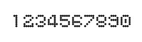 5×6数字点阵字体 ddN56AA0251