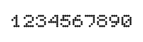 5×6数字点阵字体 ddN56AA0257