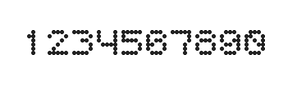 5×6数字点阵字体 ddN56AA0259