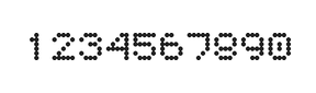 5×6数字点阵字体 ddN56AA0260