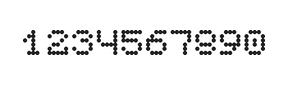 5×6数字点阵字体 ddN56AA0261