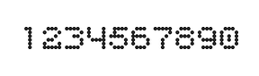 5×6数字点阵字体 ddN56AA0268