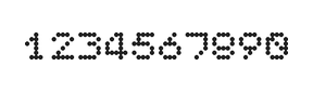 5×6数字点阵字体 ddN56AA0271