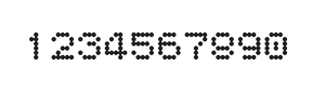 5×6数字点阵字体 ddN56AA0272