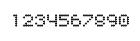 5×6数字点阵字体 ddN56AA0280