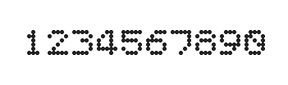 5×6数字点阵字体 ddN56AA0281