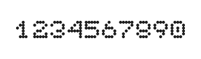 5×6数字点阵字体 ddN56AA0283