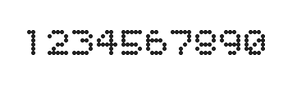 5×6数字点阵字体 ddN56AA0306