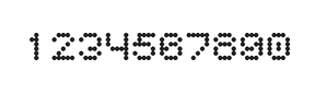 5×6数字点阵字体 ddN56AA0307