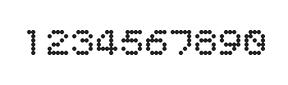 5×6数字点阵字体 ddN56AA0312