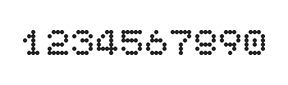5×6数字点阵字体 ddN56AA0317