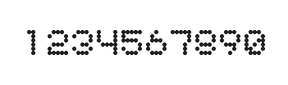 5×6数字点阵字体 ddN56AA0324