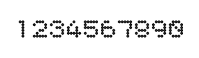 5×6数字点阵字体 ddN56AA0328