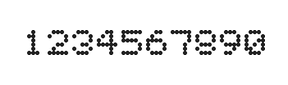 5×6数字点阵字体 ddN56AA0331