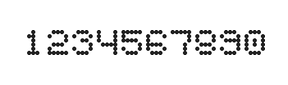 5×6数字点阵字体 ddN56AA0333