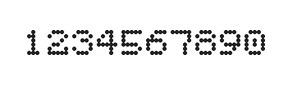 5×6数字点阵字体 ddN56AA0335