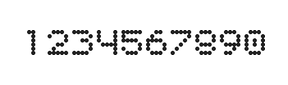 5×6数字点阵字体 ddN56AA0342