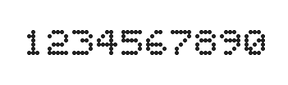 5×6数字点阵字体 ddN56AA0361