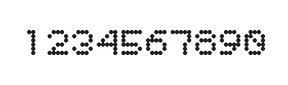 5×6数字点阵字体 ddN56AA0362