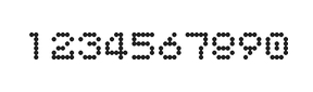 5×6数字点阵字体 ddN56AA0363