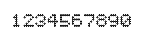 5×6数字点阵字体 ddN56AA0364