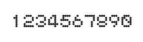 5×6数字点阵字体 ddN56AA0371