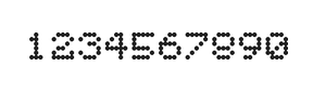 5×6数字点阵字体 ddN56AA0372