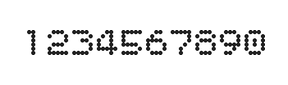 5×6数字点阵字体 ddN56AA0378