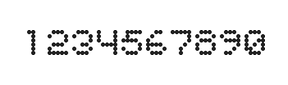 5×6数字点阵字体 ddN56AA0386