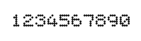 5×6数字点阵字体 ddN56AA0387