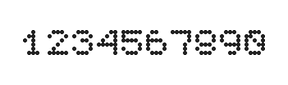5×6数字点阵字体 ddN56AA0389