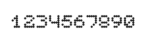 5×6数字点阵字体 ddN56AA0396