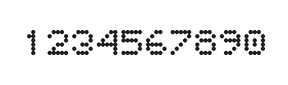 5×6数字点阵字体 ddN56AA0397