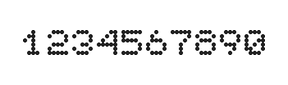 5×6数字点阵字体 ddN56AA0406