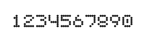 5×6数字点阵字体 ddN56AA0409