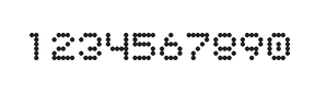 5×6数字点阵字体 ddN56AA0411