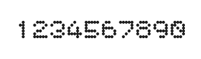 5×6数字点阵字体 ddN56AA0421